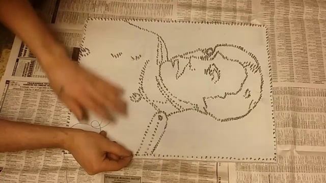 Как сделать СТРИНГ АРТ. Картина из ниток и гвоздей. смотреть онлайн