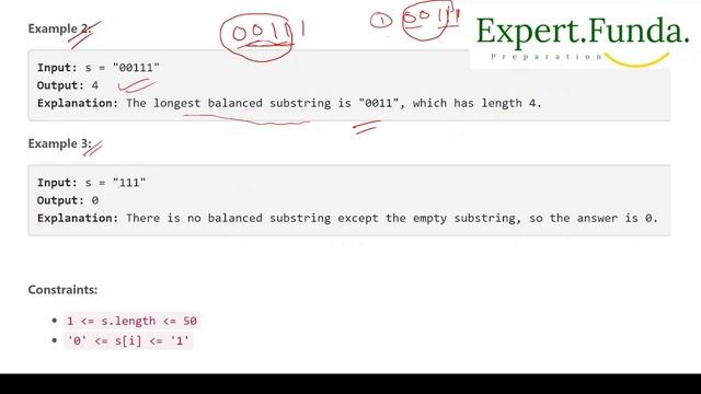 Leetcode 2609. Find the Longest Balanced Substring of a Binary String || Weekly Contest 339 смотреть онлайн
