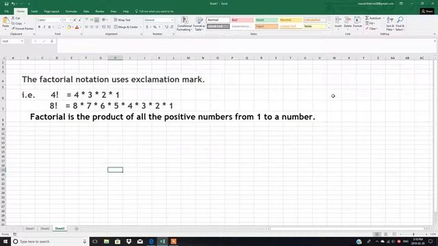 How to use Factorial in Microsoft Excel in Urdu Hindi Saima Academy смотреть онлайн