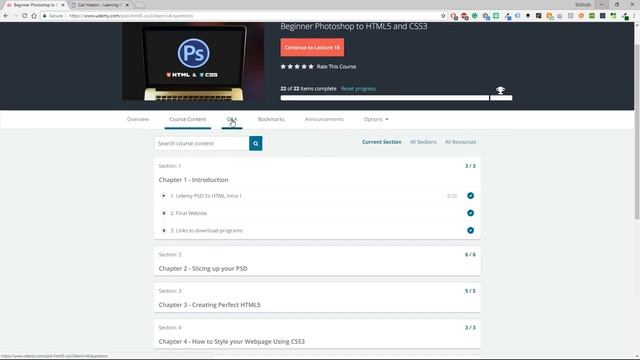 Photoshop to HTML5 and CSS3 - Udemy - free | Reviewing online tech courses смотреть онлайн