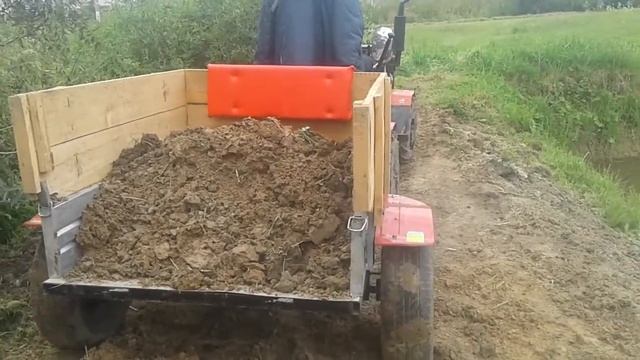 Минитрактор 4х4 с прицепом самосвал смотреть онлайн