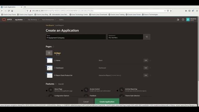 Create sample application on Oracle APEX смотреть онлайн