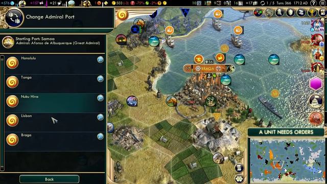 Part 8: Let's Play Civilization 5, Brave New World, Polynesia, Deity