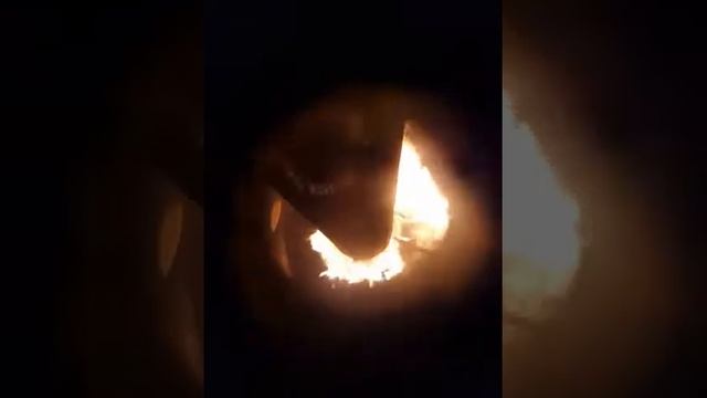 Печь на отработке. Автоподача самотёком смотреть онлайн