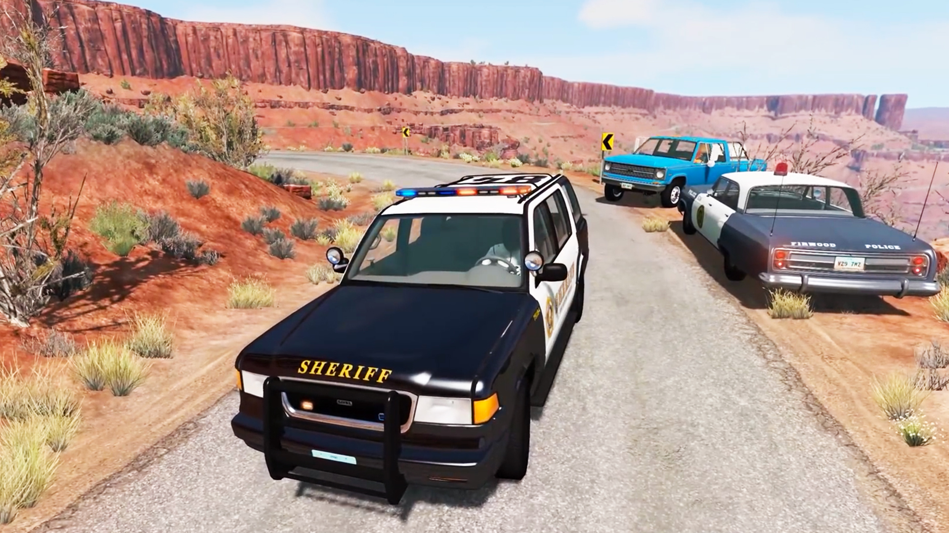 Beamng drive - Падение с обрыва 32 | HITGAMEZ