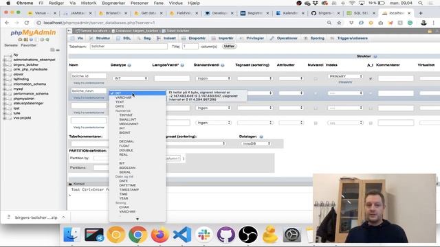 MySQL: Create database, define columns for candy table and add data смотреть онлайн