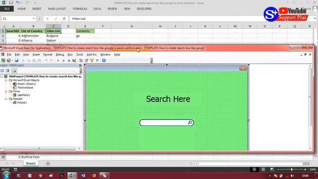 How to create search box like google in excel userform смотреть онлайн