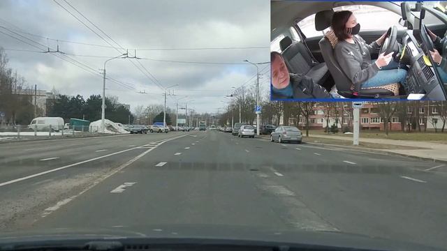 Выполняем повороты как на экзамене в ГАИ Семашко г. Минск смотреть онлайн