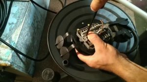 Электромонтаж удлинителя на катушке.