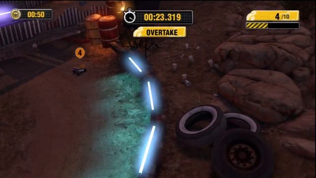 Motorstorm RC PS3/Vita Gameplay HD - "Night Clubbed" Overtaking Challenge смотреть онлайн