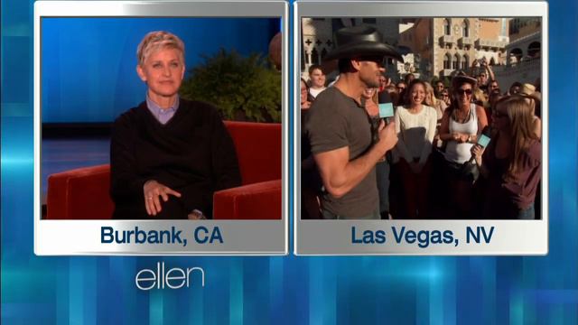 Tim McGraw Surprises Ellen's Twitter Challenge! смотреть онлайн