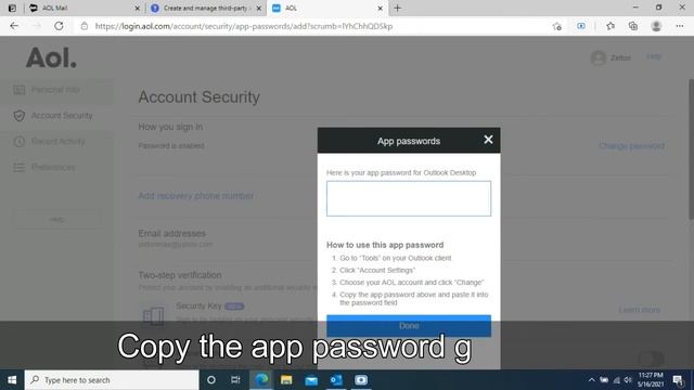 Configure AOL account in Outlook смотреть онлайн
