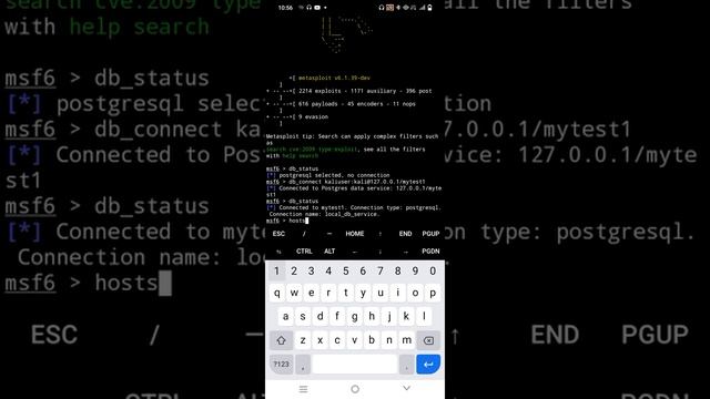 INFORMATION GATHERING WITH NMAP + METASPLOIT + KALI NETHUNTER смотреть онлайн