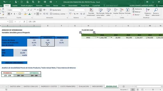 Análisis de Sensibilidad en Proyectos de Inversión con Excel смотреть онлайн
