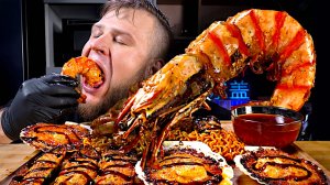 ГИГАНТСКИЕ КРЕВЕТКИ, МОРЕПРОДУКТЫ, ОСТРАЯ ЛАПША