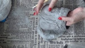 Делаем вазу из гипса, которая не боится воды.