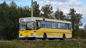 Автобус Mercedes-Benz O405 (АН 977 22). Покатушки по Барнаулу. / Ride on the Mercedes-Benz O405 bus