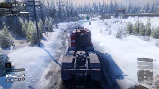 Snowrunner Glitch: Crane Tries Spin to Win w/ OneCritWonder смотреть онлайн