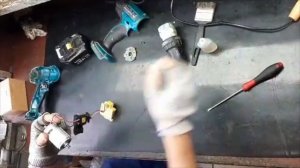 Замена двигателя на шуруповерте Makita