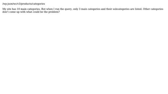 Wordpress: Woocommerce Rest Api Categories problem смотреть онлайн