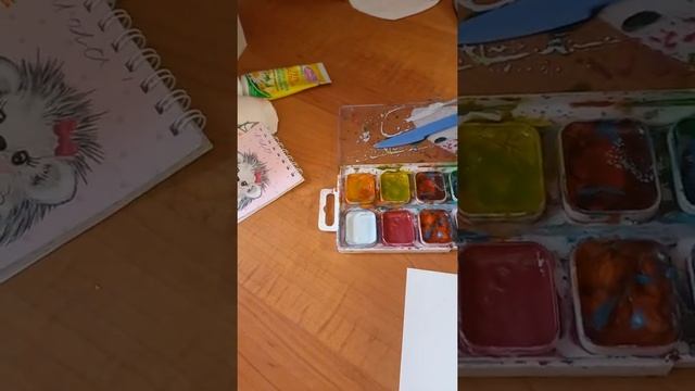 рисуем хаги красками 2 смотреть онлайн