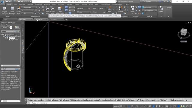 TUTORIAL AUTOCAD PLANT 3D - CONVERT 3D DRAWING KE 2D (ORTHOGRAPHIC) смотреть онлайн