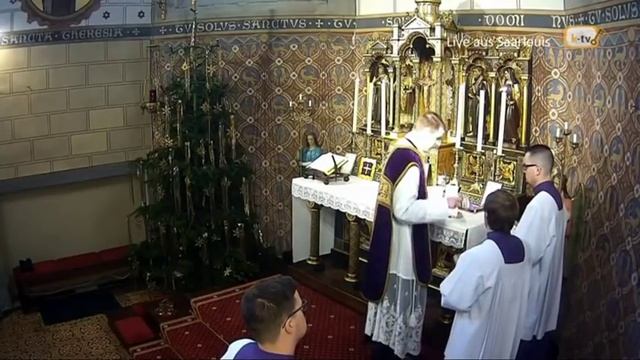 Traditional Latin Mass on the Fourth Sunday of Advent from Saarlouis, Germany 23 December 2018 смотреть онлайн