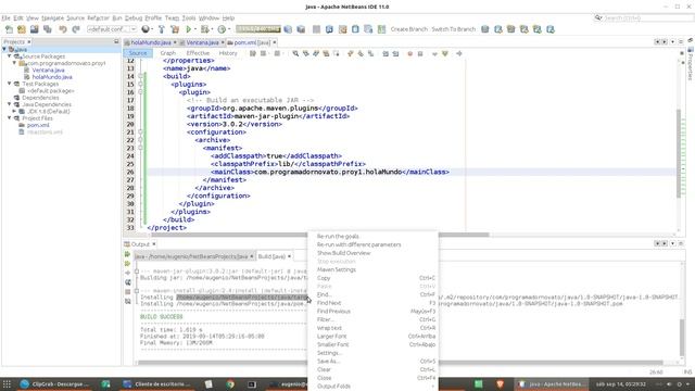 Curso de Java Netbeans Completo☕ [76.- args java ¿que es? y como crear ejecutable netbeans] смотреть онлайн