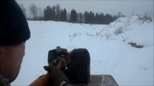 Кучность винтовки Мосина с ДТК, со штыком,  и без него ... !!