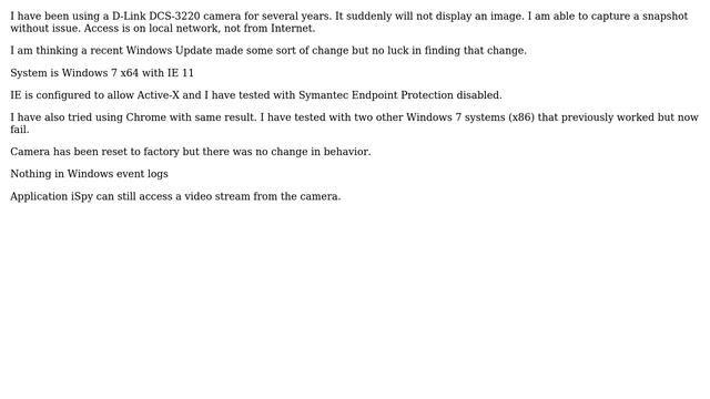 DLink DCS-3220 network camera suddenly fails to display image (2 Solutions!!) смотреть онлайн