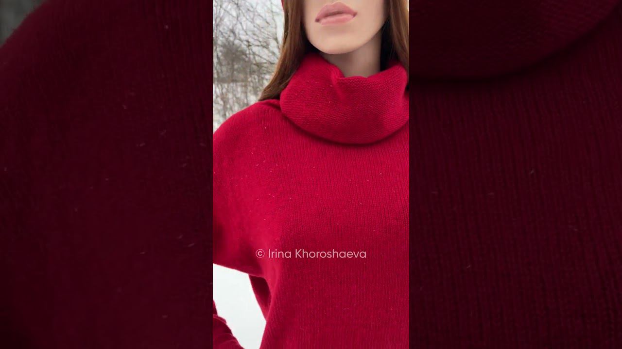 Свитер женский вязаный из кашемира от Ирины Хорошаевой #вязание #iriscafairytale