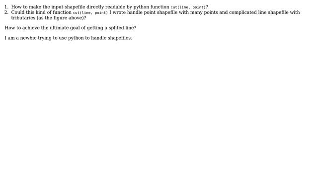 GIS: Write a python function to split polyline shapefile with point shapefile смотреть онлайн
