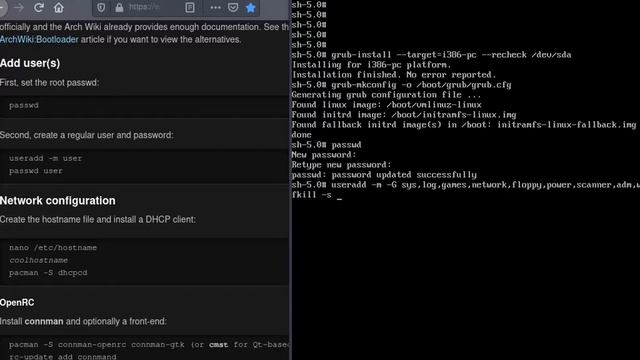 Artix: The Art Of Linux. Base-OpenRC-Installation. Mount  -L /dev/disk/by-label/ROOT /mnt  Basestra