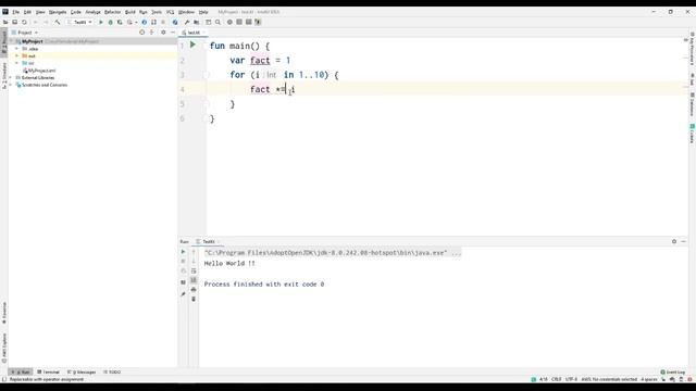 1.5 Kotlin Huge Factorial - Kotlin by Example смотреть онлайн