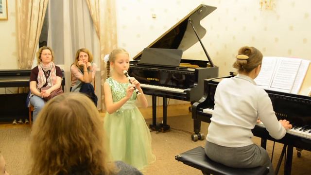 Майборода Виктория Л Бетховен "Экосез" блокфлейта смотреть онлайн