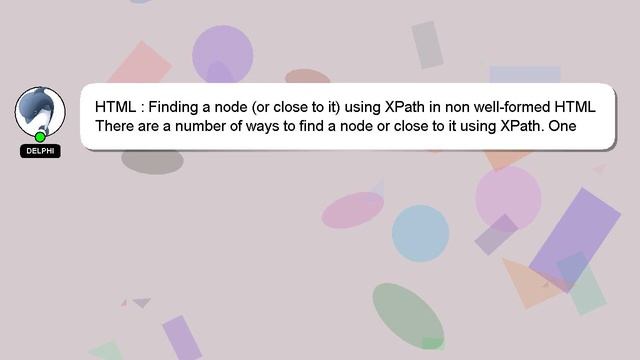 HTML : Finding a node (or close to it) using XPath in non well-formed HTML смотреть онлайн