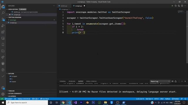 [Snscrape] Python Scrape Tweets & Write to Json File in Few Lines смотреть онлайн