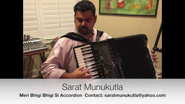 Karaoke Instrumental - Meri Bhigi Bhigi Si (Accordion) смотреть онлайн