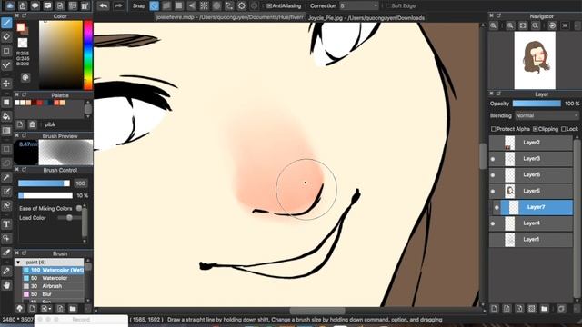 [Medibang Paint Pro desktop version how to] Blend and Mix Color смотреть онлайн