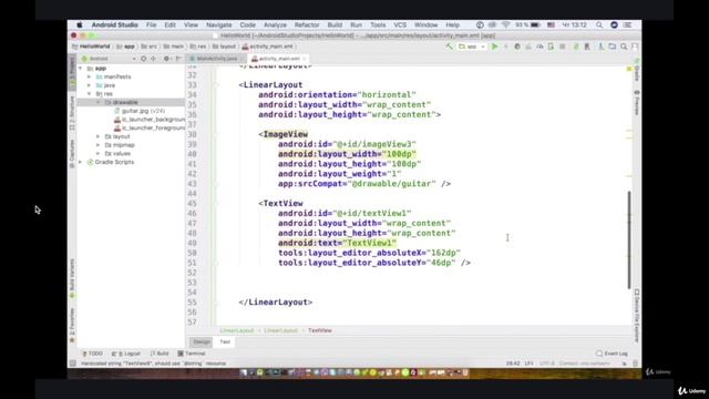 3.3. View Groups. Задание LinearLayout View Group Решение . Android разработка на Kotlin - с нуля смотреть онлайн