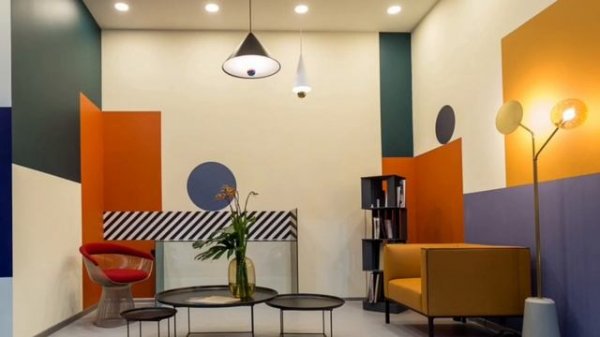 Bauhaus style interior design