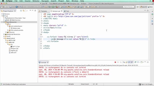 Développez des sites web avec Java EE Partie 3 Chapitre 5 from OpenClassrooms on Vimeo смотреть онлайн