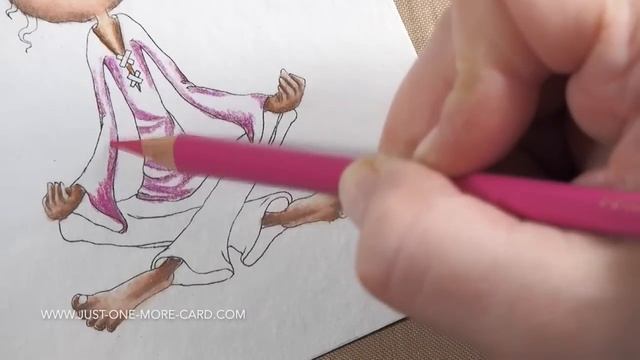 Mini Coloring Class: Bloobel Digi Stamp in Polychromos смотреть онлайн