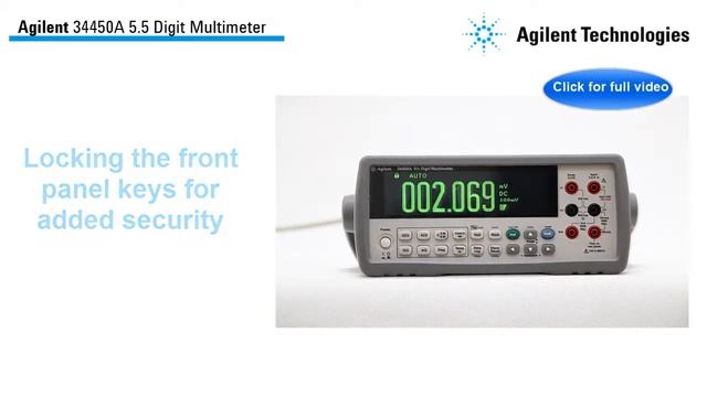 Digital Multimeter, 34450A 5½ digit : Short Intro смотреть онлайн