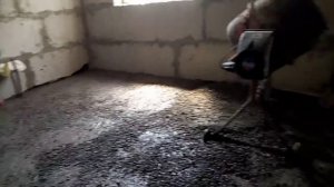 Керамзитобетонный черновой пол. Заливка под лазер