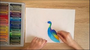 Как нарисовать павлина за 1 минуту # How to draw peacock in 1 minute