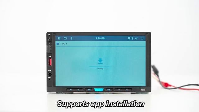 GEARELEC 7003 7 Inch Android 11 Car Stereo Bluetooth WiFi GPS Navigation AUX Input RDS FM Radio смотреть онлайн