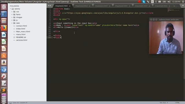 How can bind input using AngularJs смотреть онлайн