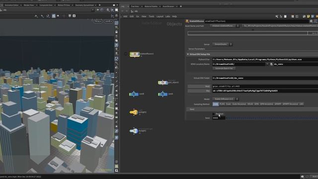 Houdini HDA - Stable Diffusion - Setup DreamStudio Server смотреть онлайн