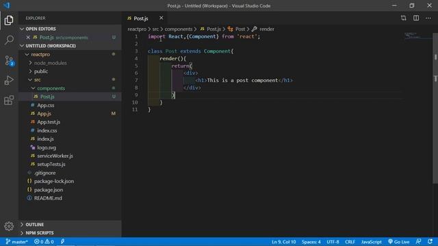 React JS Tutorial - Components смотреть онлайн